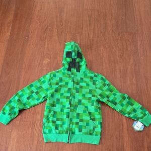 MAD Engine Green Checkered Kids Hoodie